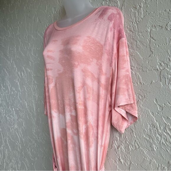 FREE PEOPLE Dress Women Small Alyssa Wrap Maxi Boho Tie Dye Ring Detail‎ Casual - Picture 5 of 12